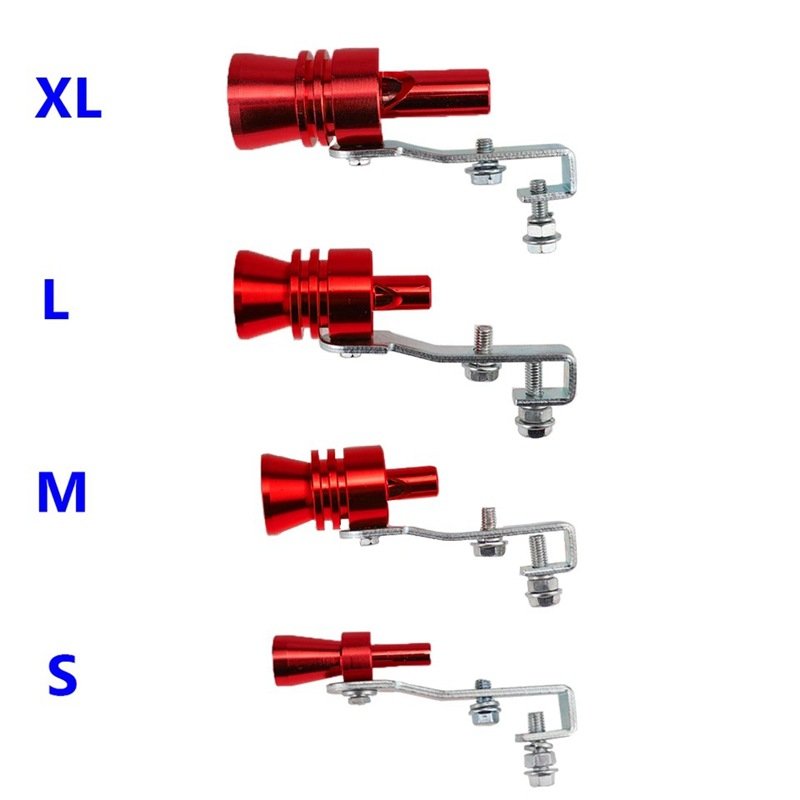 Car Colour Tail Whistle Turbo Muffler Exhaust Pipe Amplifier L Size