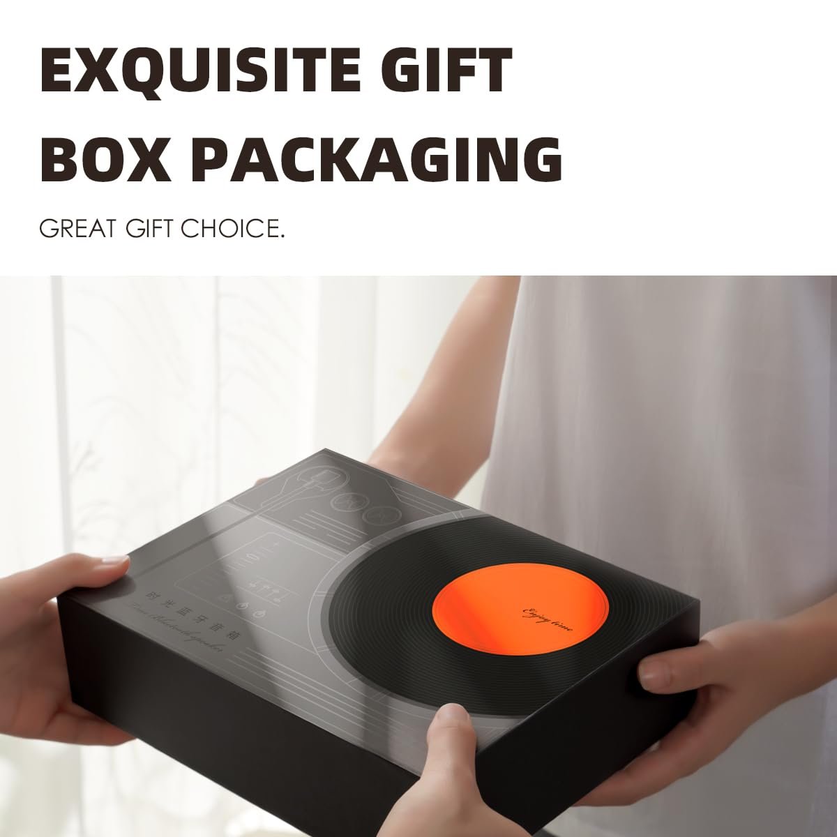 SHKL Wholesale Portable Wireless Speaker Turntable Round Gramophone Colorful Music Studio Light Smart Gaming Party Outdoor Sport