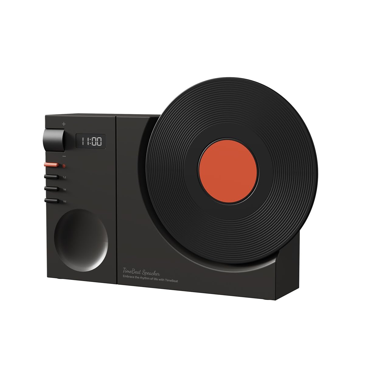 SHKL Wholesale Portable Wireless Speaker Turntable Round Gramophone Colorful Music Studio Light Smart Gaming Party Outdoor Sport