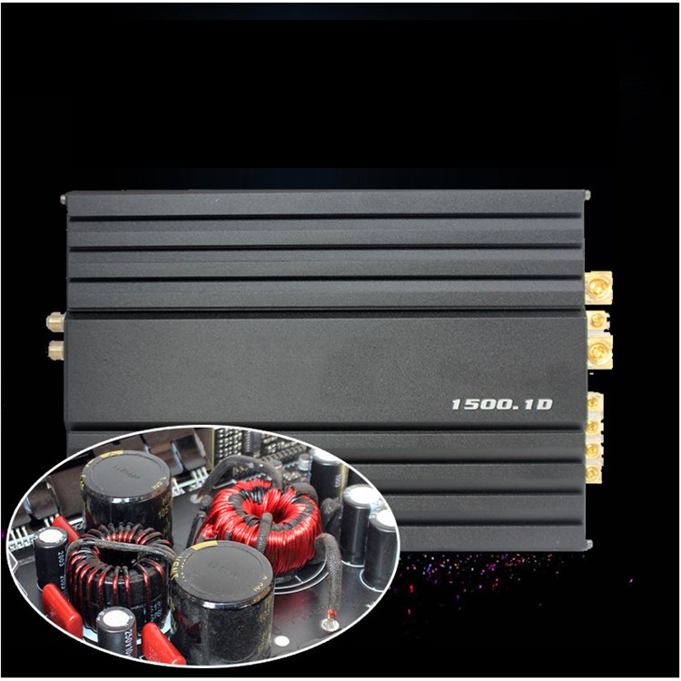 Car Amplifier Class d 12V 1500W Single High Power Subwoofer Speaker Amplifier (1500.1D)