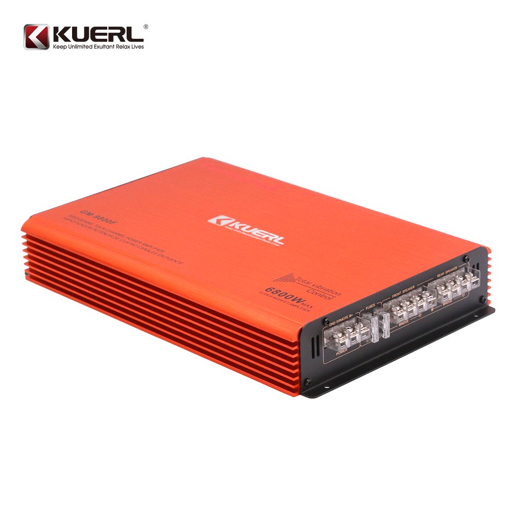 12V Car Power Amplifier 4 Channel Sound Digital Car Amplifier 6800W Car Audio Amplifier GM- 9800F