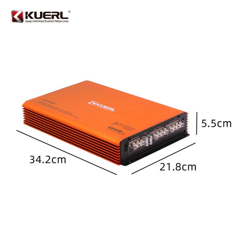 12V Car Power Amplifier 4 Channel Sound Digital Car Amplifier 6800W Car Audio Amplifier GM- 9800F