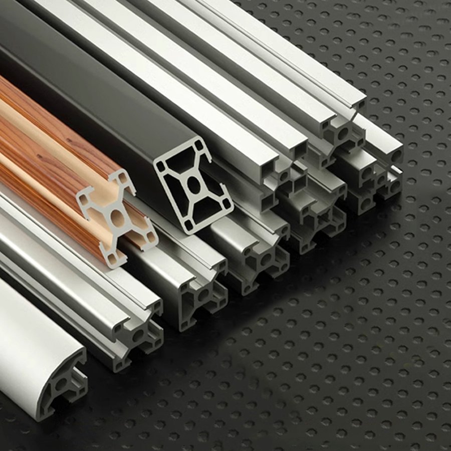 China Manufacture Extrusion Aluminium Alloy Kitchen Wardrobe Sliding Frame Aluminum Profile for Window and Door