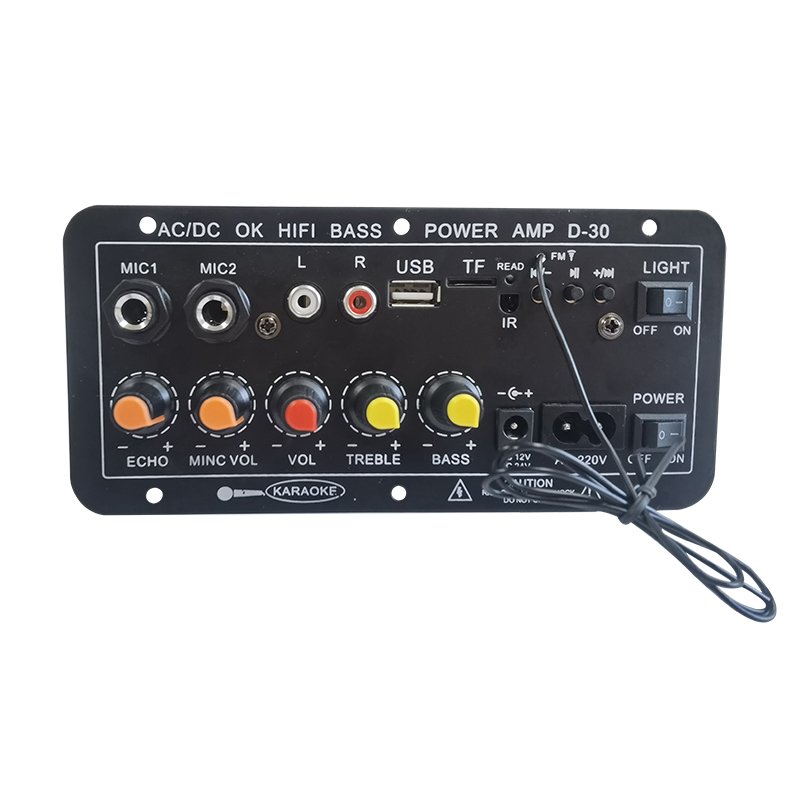 Support Custom 12V 24V 220V Subwoofer Bass Power Amp Mp3 USB Remote Control Car High Power Bass Amplifier D30 Amplifier Board