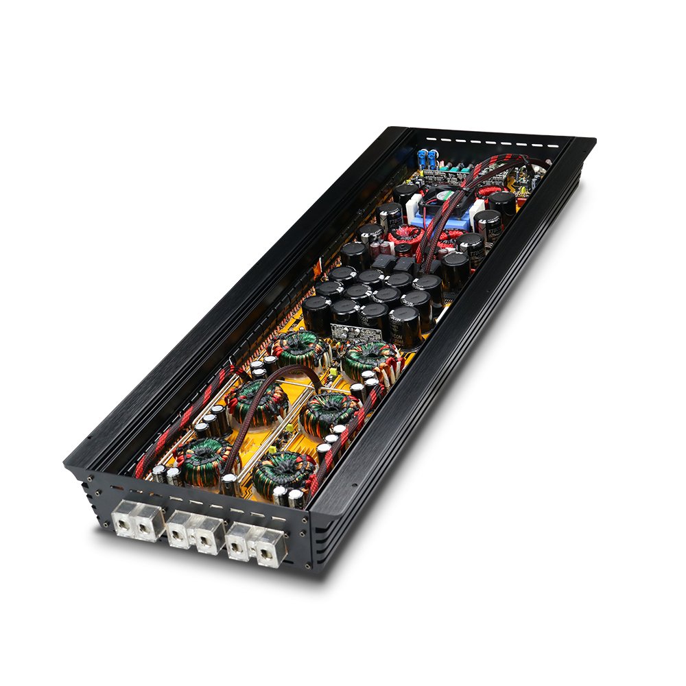 12 Volts Strappable High Power RMS 8000W Class D Monoblock Korean Car Audio Amplifiers for SPL Subwoofer Competition TP-7500.1D