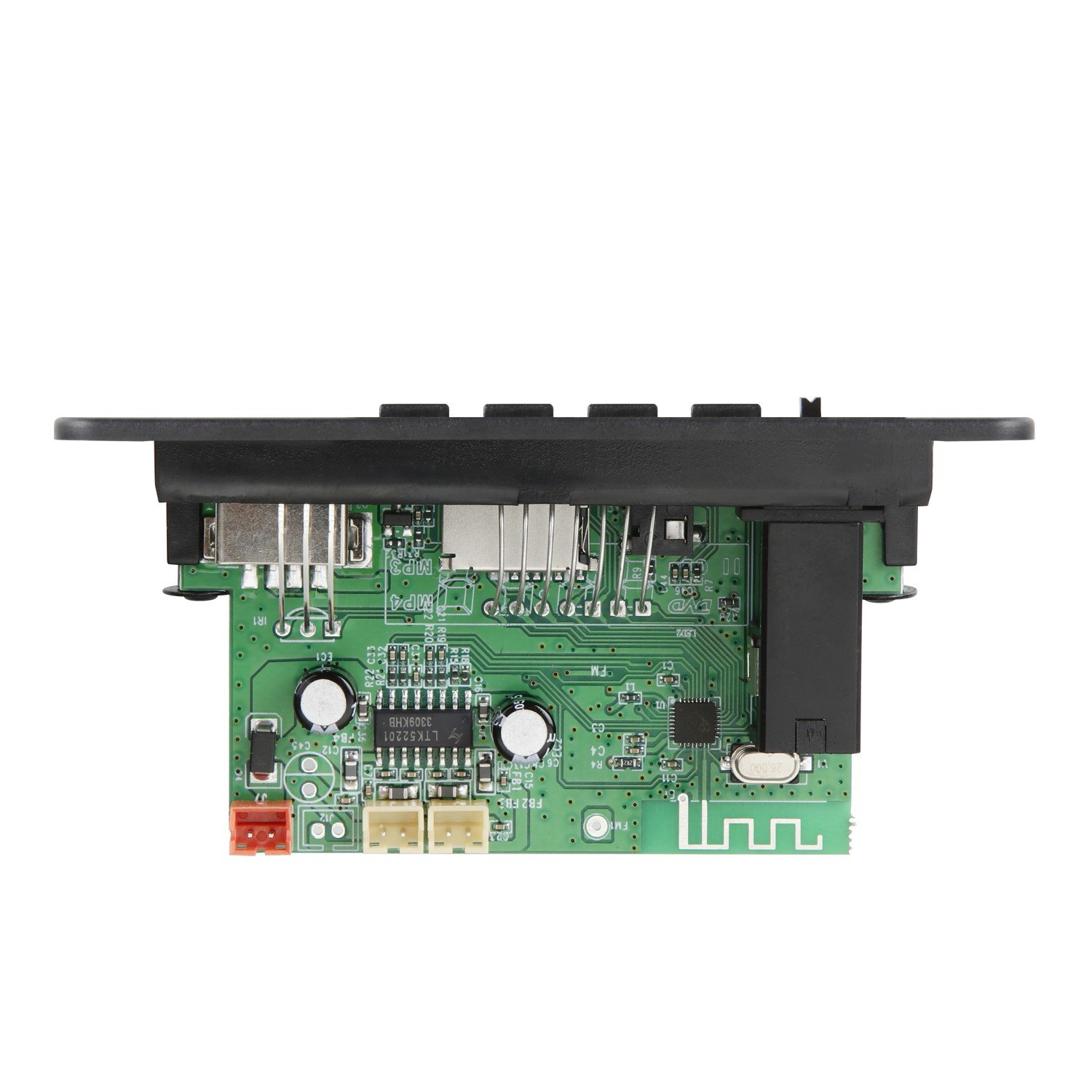 12V 50W Amplifier Bluetooth MP3 WMA APE Decoder Board 25W Handsfree Car Audio Microphone USB TF FM Radio DIY Mp3 Music Wireless