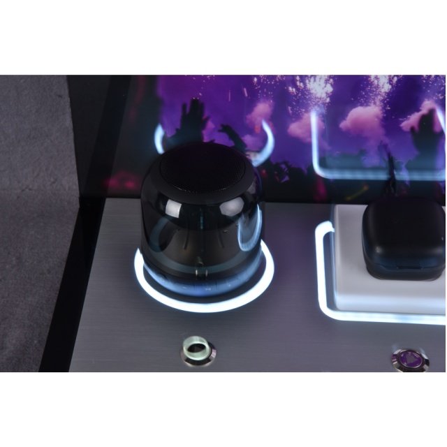 New Style Hot Sale Optical Earbuds Speaker Acrylic Display Wireless Sports Ear Buds LED Speaker Counter Display Stands