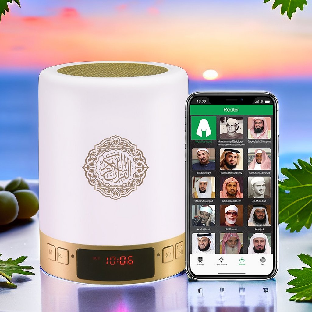 Remote control quran speaker mp3 playback koran wireless blue tooth connection to mobile phone quran player