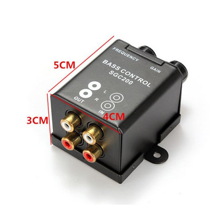 Audio Universal Car Amplifier Bass Controller RCA Gain Level Volume Control