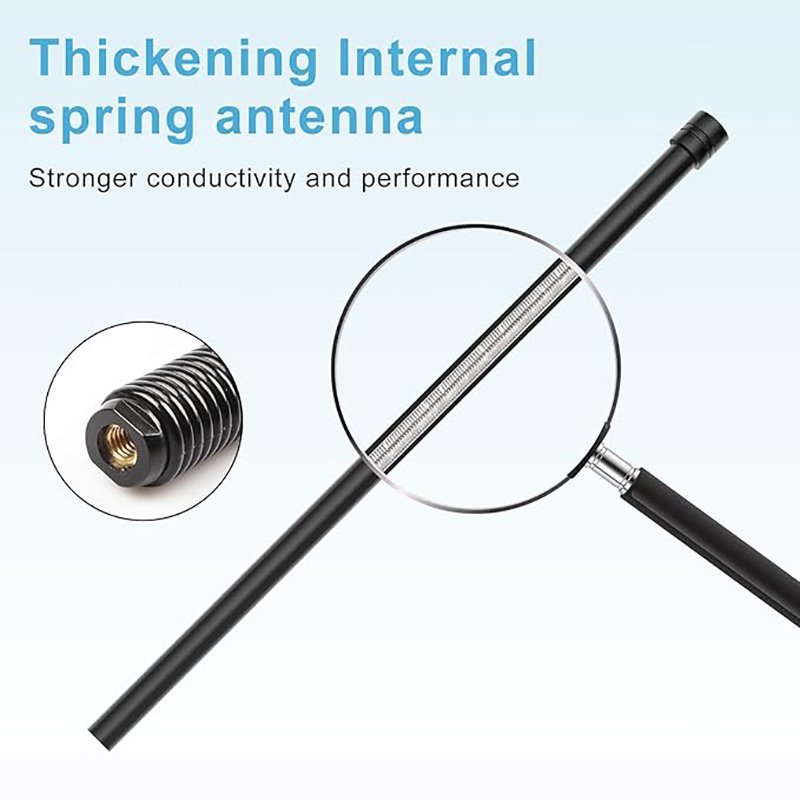 Waterproof Marine Antenna AM FM Golf Cart ATV UTV RV Car Stereo, Boat Mast Flexible radio antenna for Truck Excavator