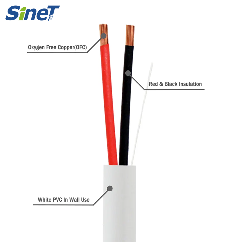 High Quality 500ft 1000ft Spool HD 2 4 Core Stranded Copper 12 14 16 AWG Audio Video Speaker Cable for Radio Use