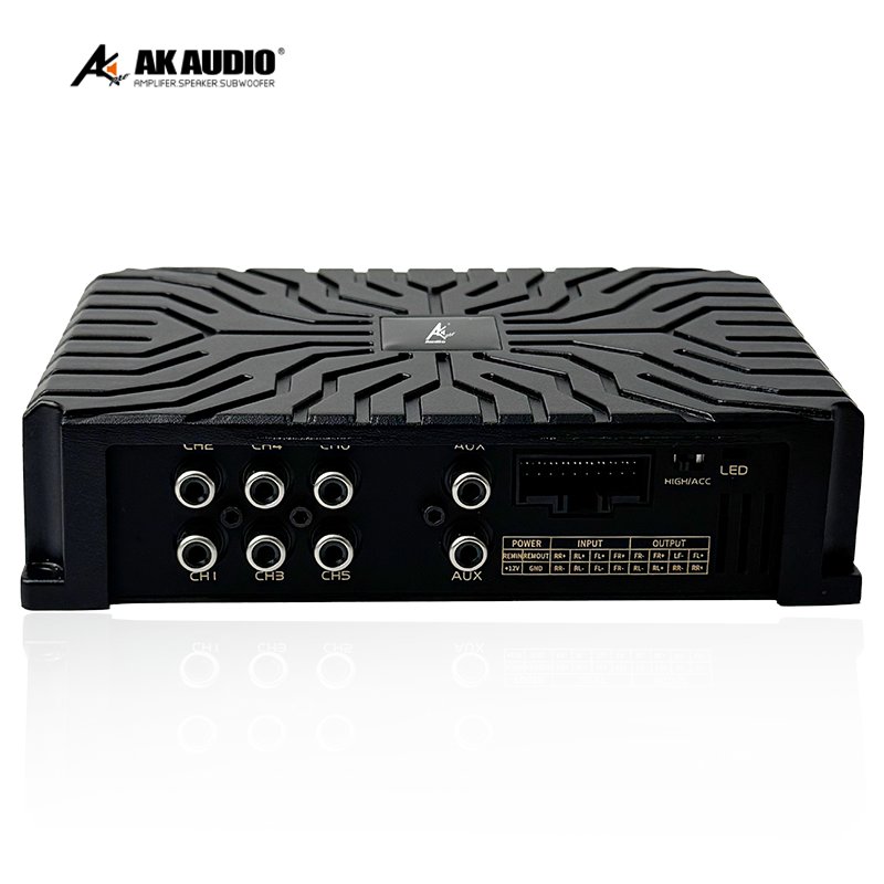 AK-D03 High Power DSP Car Amplifier Mono Block DSP Auto Amplifier New Design 4/6 Channels 4*100W for Subwoofer