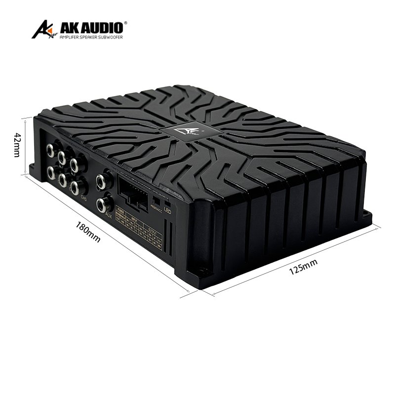 AK-D03 High Power DSP Car Amplifier Mono Block DSP Auto Amplifier New Design 4/6 Channels 4*100W for Subwoofer