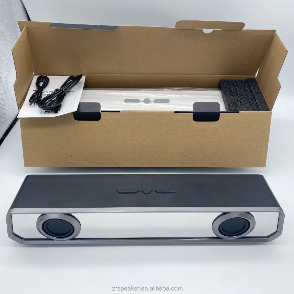 Audio Device Factory A5 Stereo Bass Shock TV Soundbar High Quality Sound LED Mirror 20W Speaker Box for Gamer and Home Theater