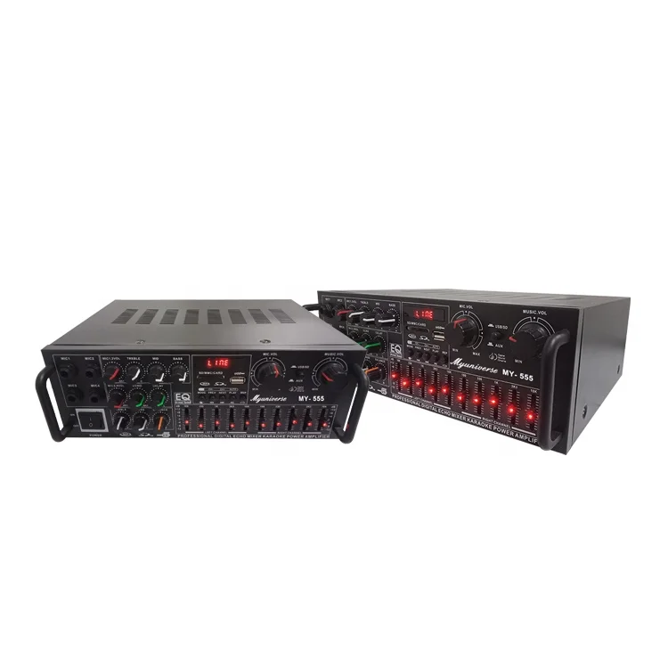 Auto Electronics Car Amplifier Power Digital Echo Karaoke DB Stereo Bass Music Audio Professional Full Range Car Amplifier