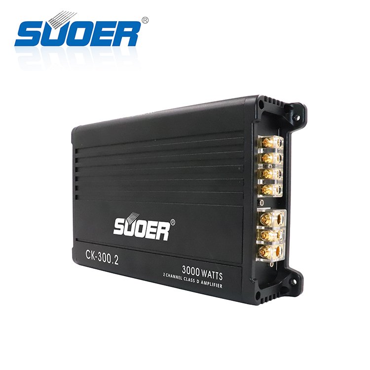 Suoer CK-300.2 Big Power 2 Channel Mini Size Car Amplifier