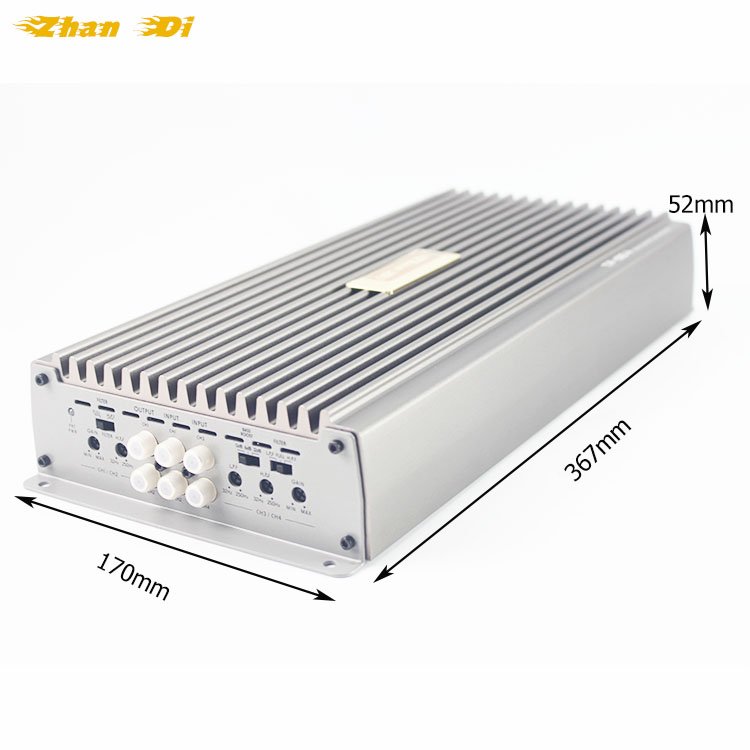 OEM Maker RMS100 Watt Professional HiFi 4-Channel Power Amplifier System 12V Car Audio High-Power Class AB