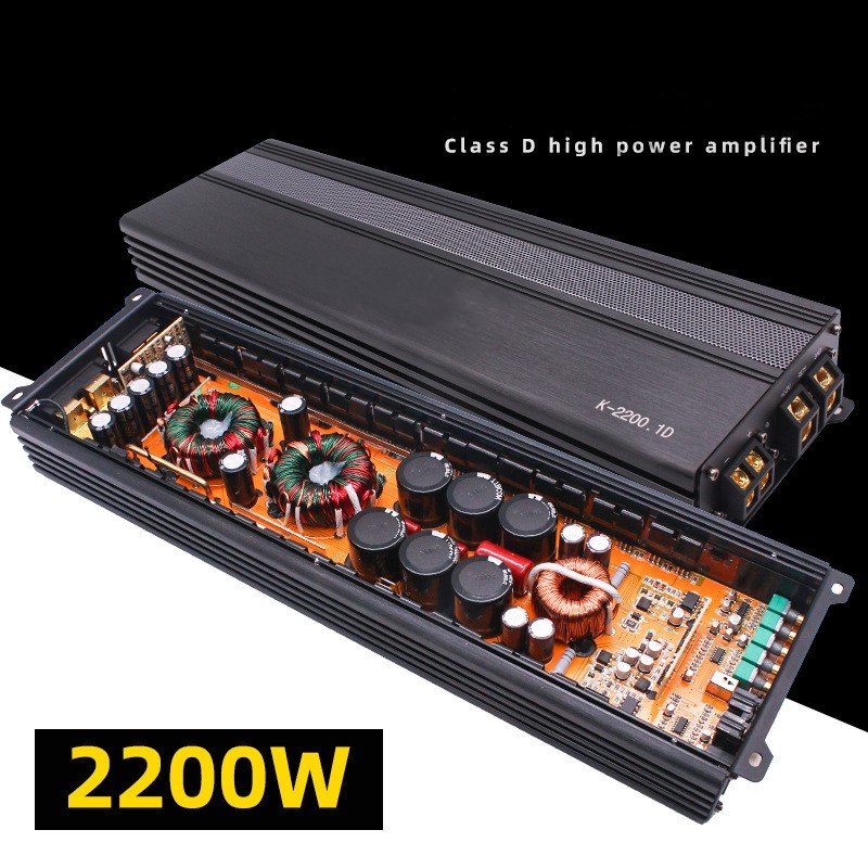 2200W Car Audio Modified Mono Class D Digital Single Channel Car Power Amplifier