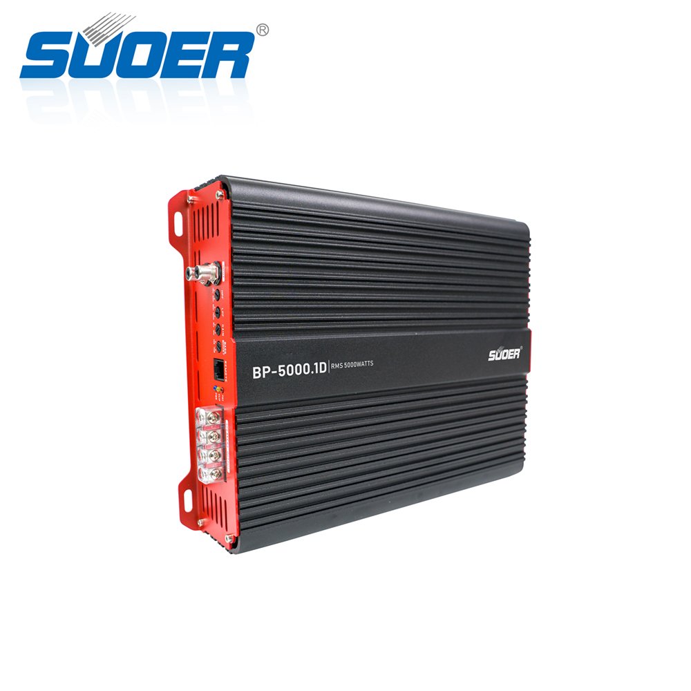 Suoer BP-5000 15000 Watts Peak Power Class D Car Stereo Amplifier Monoblock DJ Power Audio Amplifier with Crossovers