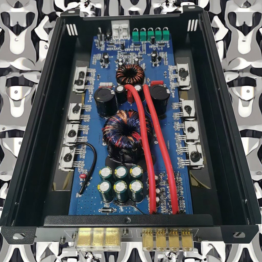 1D Strong Bass SPL Subwoofer Amplifier 1000W Class D Car Stereo Amplifier 4Channel Separation Equalizers Crossovers Monoblock