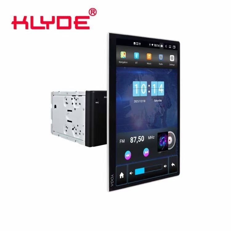 KLYDE KD-8588 NEW Rotary Screen tesla 12.2" Android 10 Car Stereo Universal 2din Multimedia Navigation with Carplay Dsp Audio