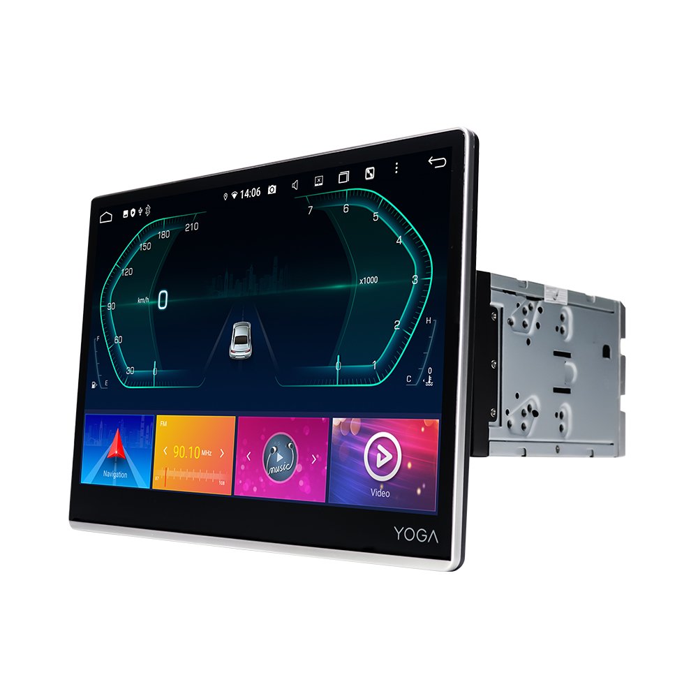 KLYDE KD-8588 NEW Rotary Screen tesla 12.2" Android 10 Car Stereo Universal 2din Multimedia Navigation with Carplay Dsp Audio
