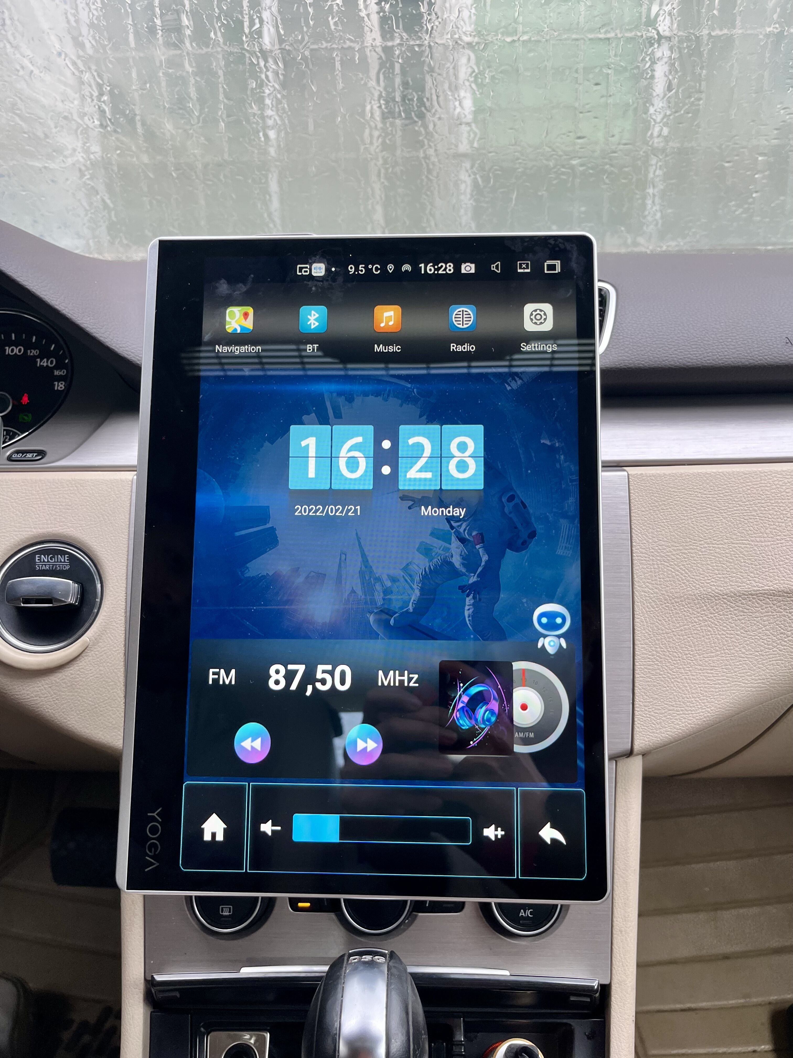 KLYDE KD-8588 NEW Rotary Screen tesla 12.2" Android 10 Car Stereo Universal 2din Multimedia Navigation with Carplay Dsp Audio