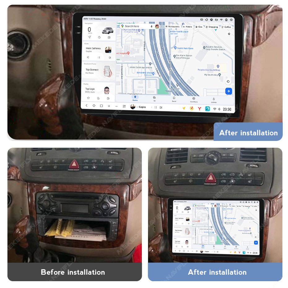 MEKEDE Android Car Dvd Car Stereo Car Multimedia DUDU 2K Touch Screen 12+512GB 7870 System for 10 INCH-BENZ VITO