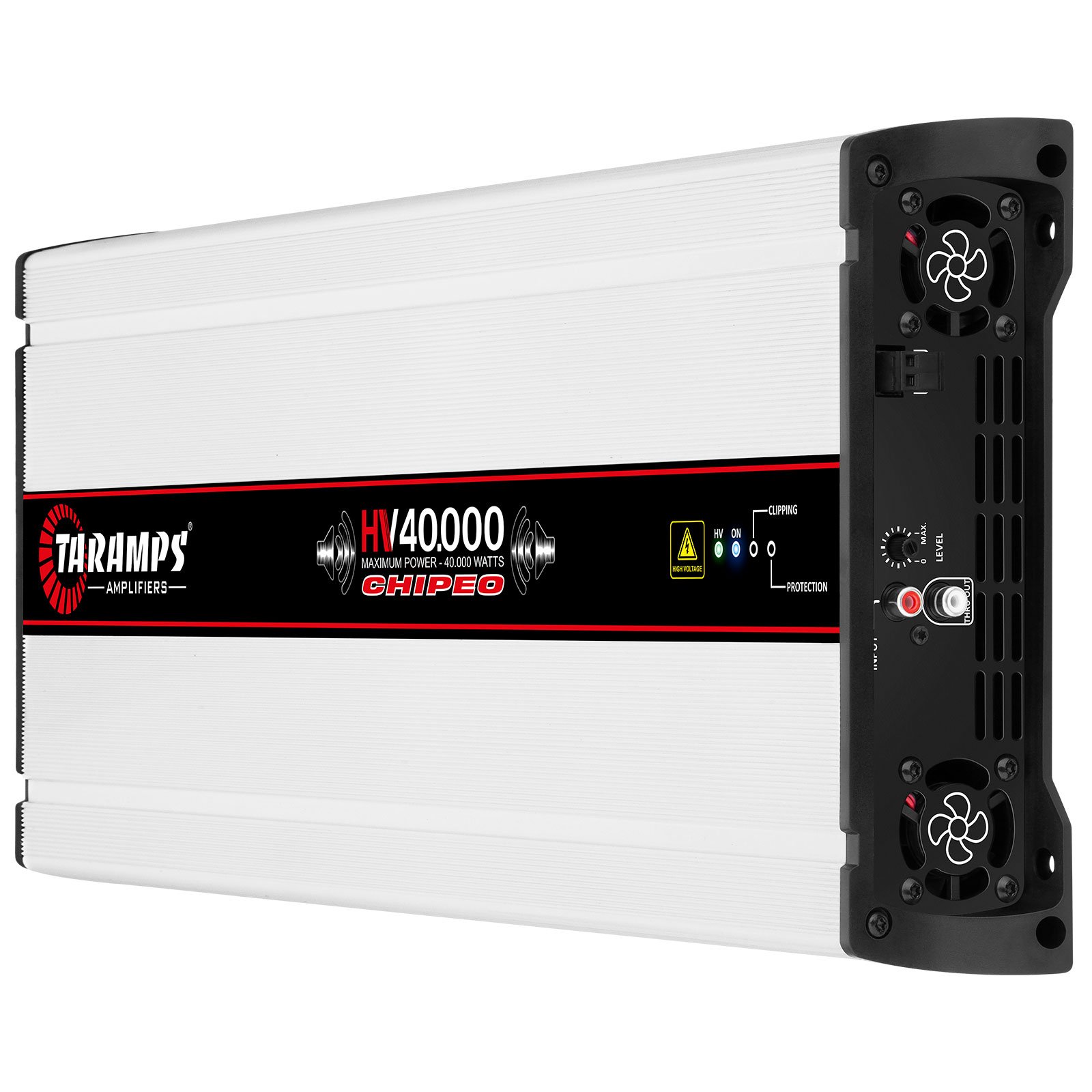 Taramps Hv 40.000 Chipeo Class D 40.000 Watts Rms Anti-short Circuit Protection 227VDC at 0.5 Ohm-18 Batteries High Voltage Amp