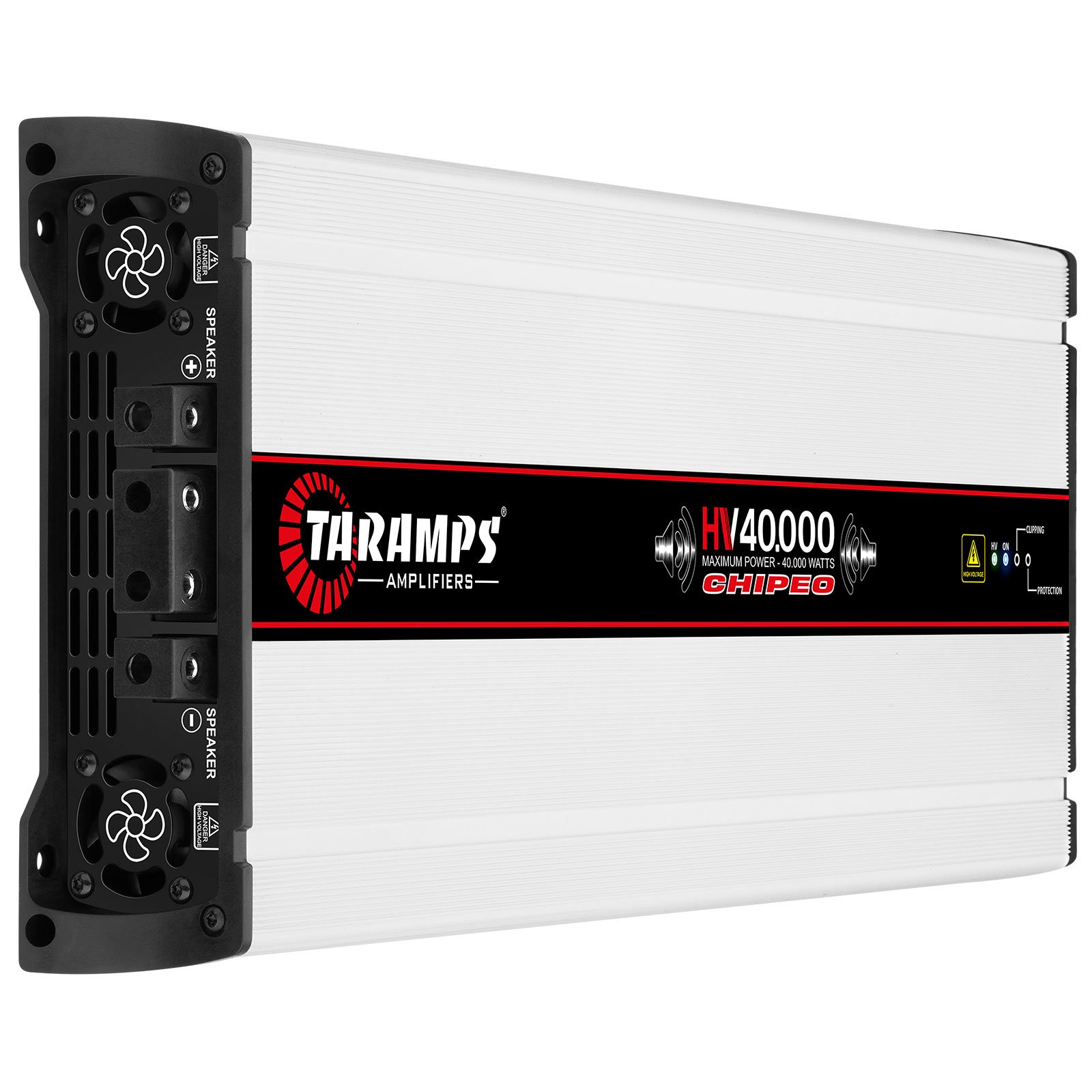 Taramps Hv 40.000 Chipeo Class D 40.000 Watts Rms Anti-short Circuit Protection 227VDC at 0.5 Ohm-18 Batteries High Voltage Amp