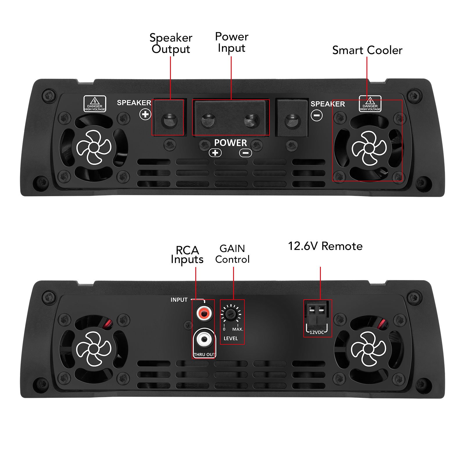 Taramps Hv 40.000 Chipeo Class D 40.000 Watts Rms Anti-short Circuit Protection 227VDC at 0.5 Ohm-18 Batteries High Voltage Amp