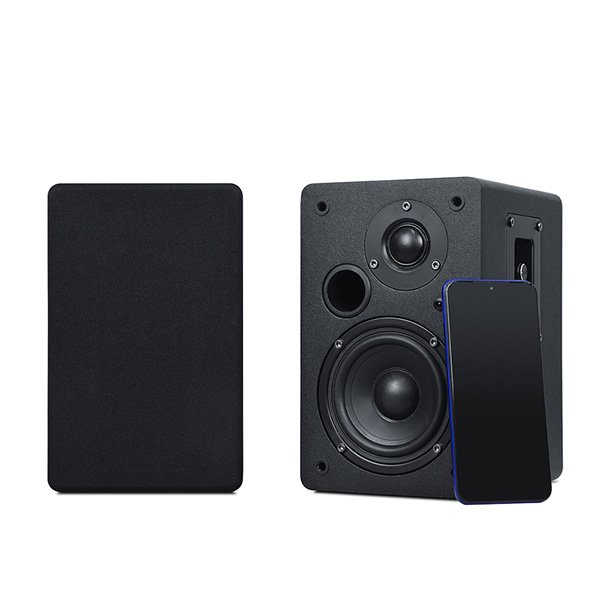 New Wooden Fiber Glass Woofer DVD USB SD MMC Card Wireless 2ch Stereo Sound 50W RMS Hi-Fi Blue Tooth Bookshelf Hifi Speaker