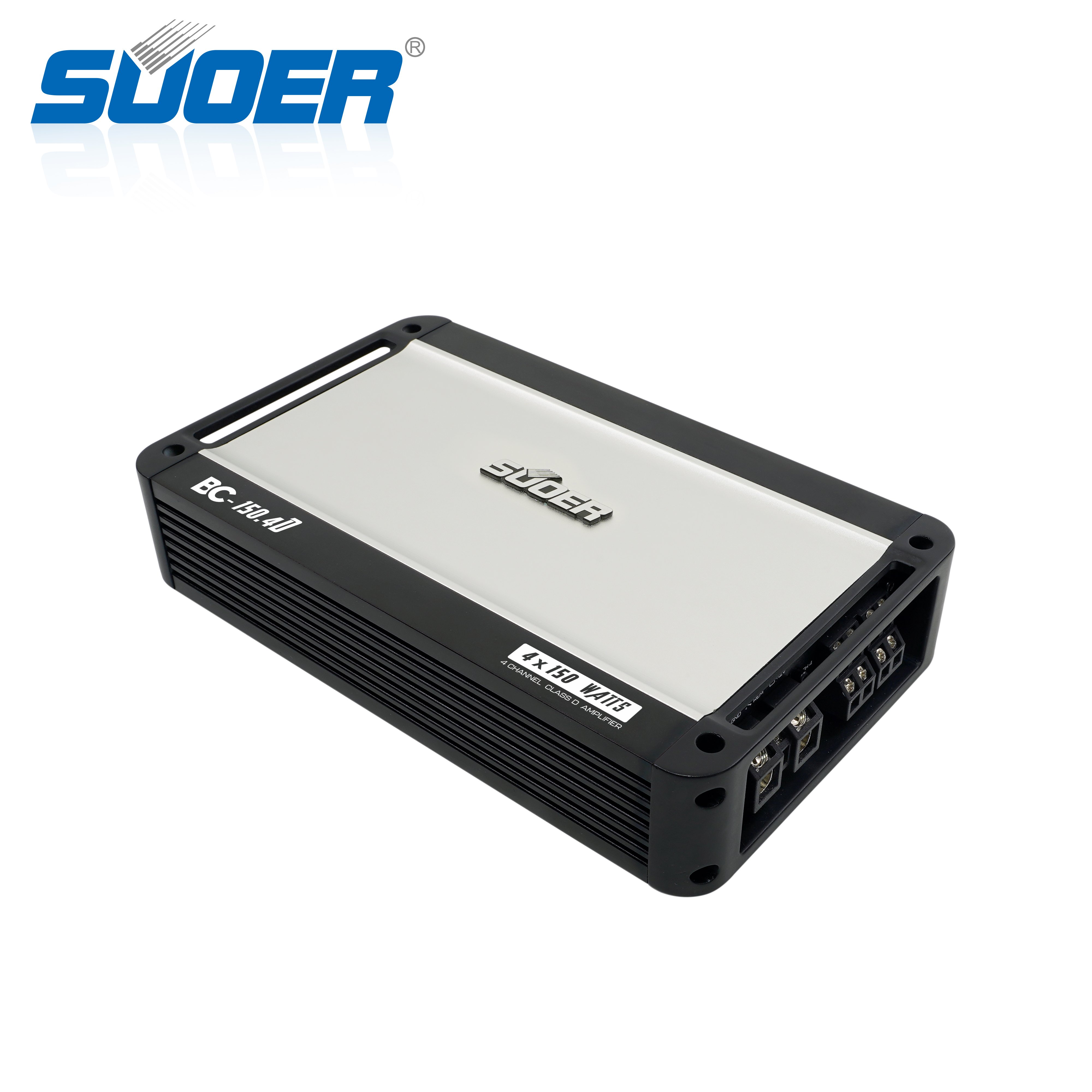Suoer BC-150.4 High Quality Car Speaker Amplifier 4CH RMS 150W 4 Ohm Car Amplifier 4 Channels