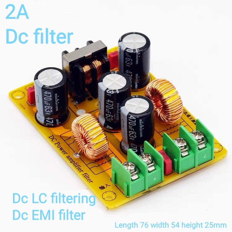 DC LC Low pass filter 4A 10A 20A EMI Eliminate electromagnetic interference DC switching POWER EMC car audio Amplifier 12V 24V