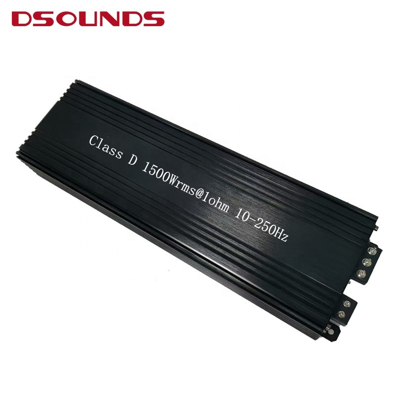 1500WRMS Mini Car Amplifier with Mini Size and High Quality Amplifier Class D Monoblock Car Amp for Car Speakers