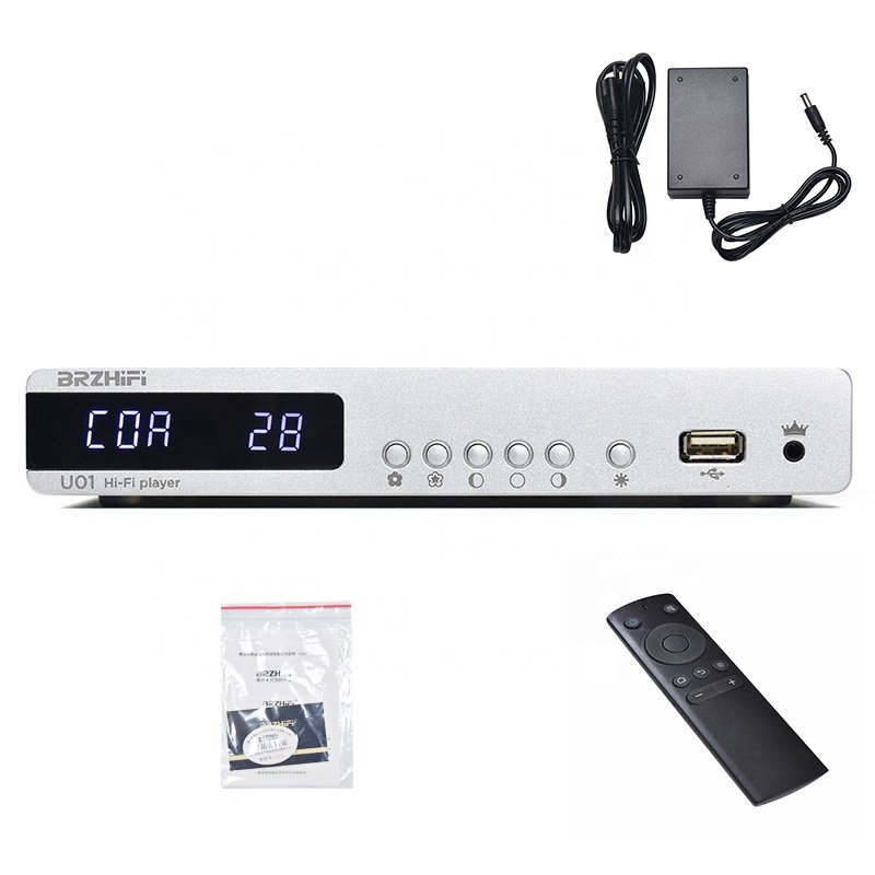 BRZHIFI AUDIO Lossless ES9038 Decoder BT 5.0 USB Flash Player Digital Input Coaxial Fiber Optic Car Home Theater App Player