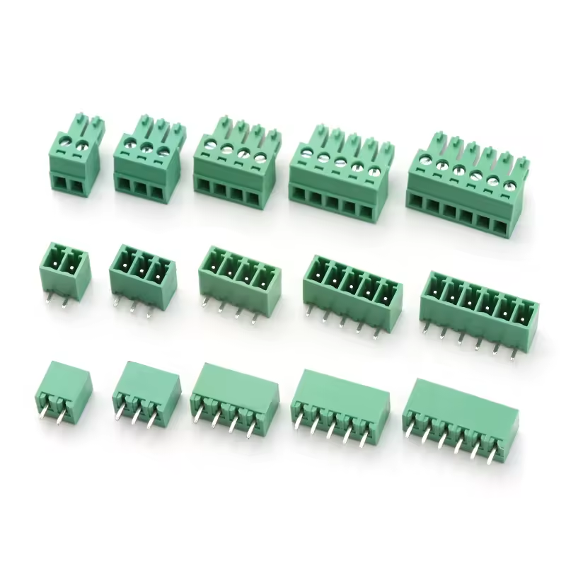 Aimer 3.81mm Pitch Pluggable Terminal Block 2-16pin Male Female 15EDG 3.81 Plug-In Receptacle Pcb Terminal Block Connector