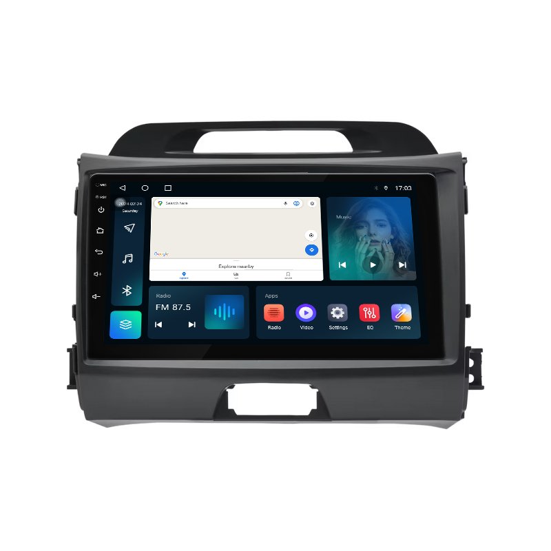 2 Din 9 Inch Android 12 Car Radio Head Unit for KIA Sportage 3 Bt WIFI 5G Handsfree Android Car Radio Autoestereo Android