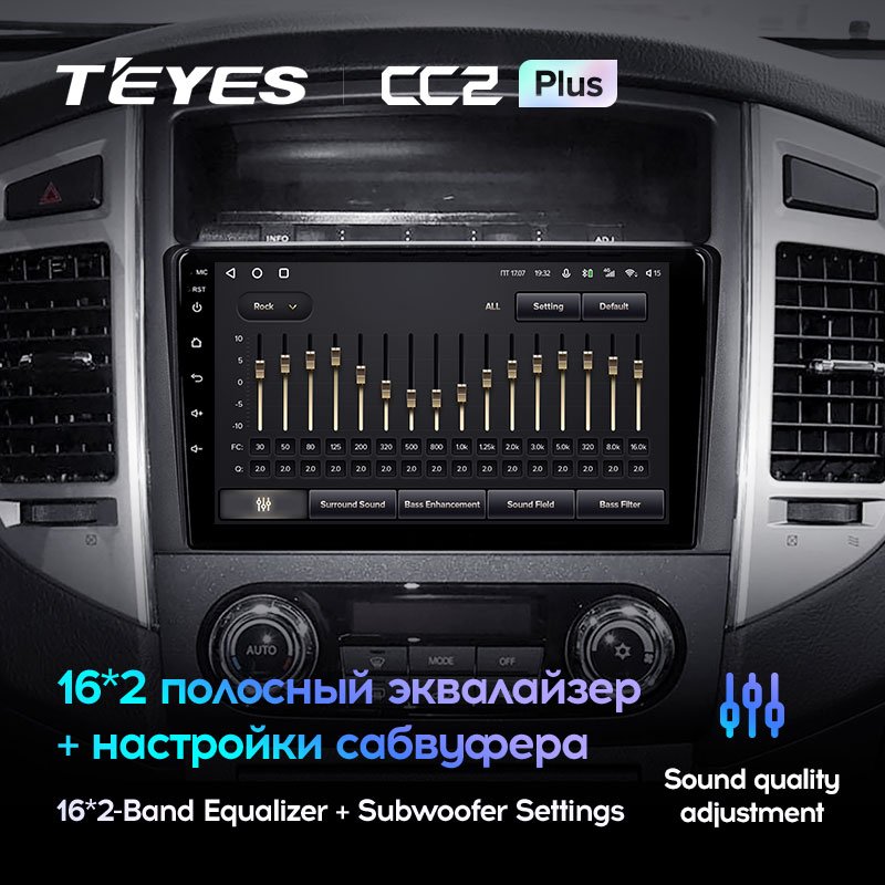 TEYES CC2 Plus for Mitsubishi Pajero 4 V80 V90 2006 - 2014 Car Radio Multimedia Video Player Navigation GPS No 2din 2 Din