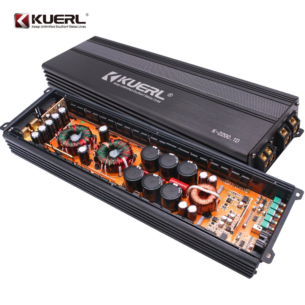 Factory Wholesale New Car 2200W Mono Class D Audio Amplifier Car Audio Modified Bass Amplifier