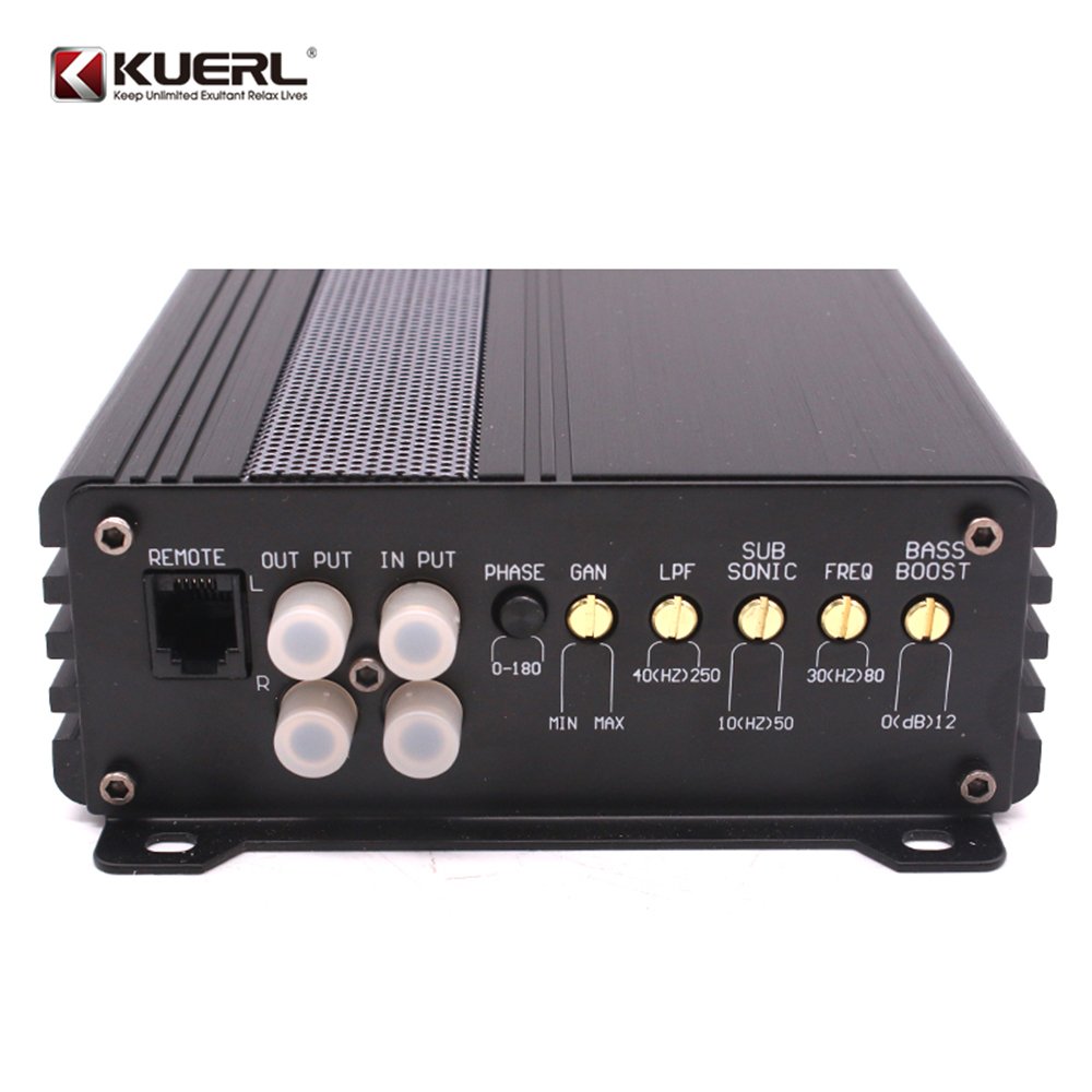 Factory Wholesale New Car 2200W Mono Class D Audio Amplifier Car Audio Modified Bass Amplifier