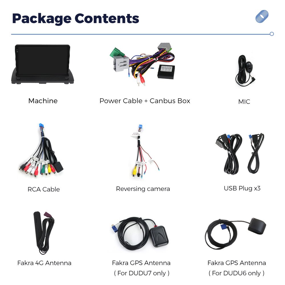 DUDUAUTO DUDU7 A7870 Intelligent Car System Car Android Radio Auto Carplay GPS DSP BT 8 Core for Volvo XC90 2002-2014