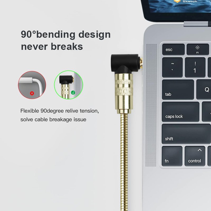 3.5mm to 3.5mm 90 Degree Audio Cable Metal Jacket Aux Cable for Speaker/Mobile Phone/Headphone/Amplifier/PC//Flat/MP3/MP4/Car