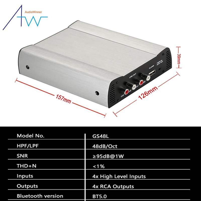 Customization Car Audio System MP3 Player Subwoofer Mixer Car Amplifiers