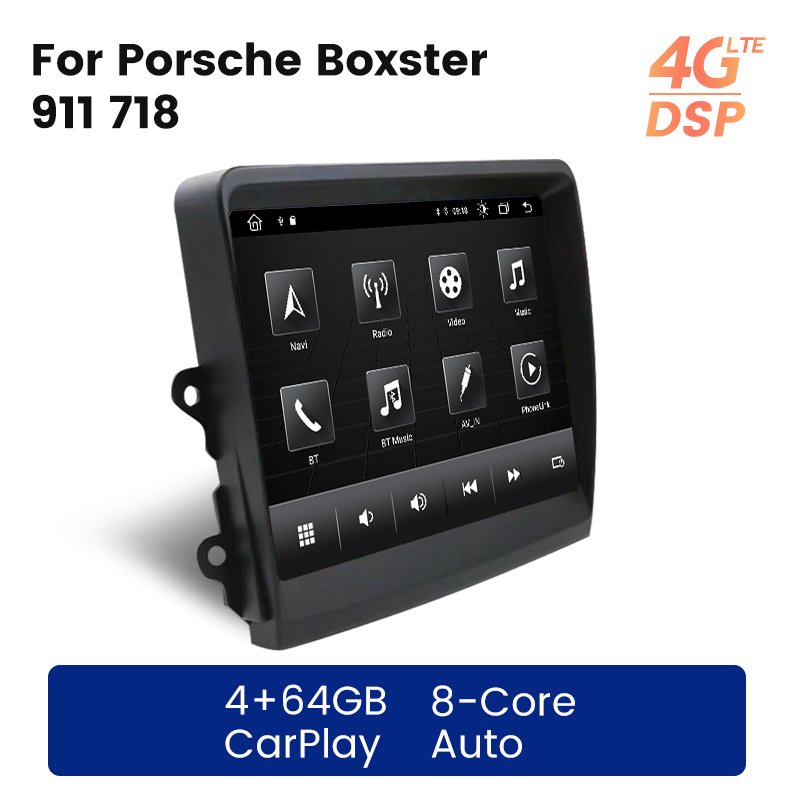 MEKEDE Android DSP RDS Car Gps for Porsche Boxster/718/911 PCM 3.1 2012-2015 4+64GB AM FM Car Player Car-play Multimedia System