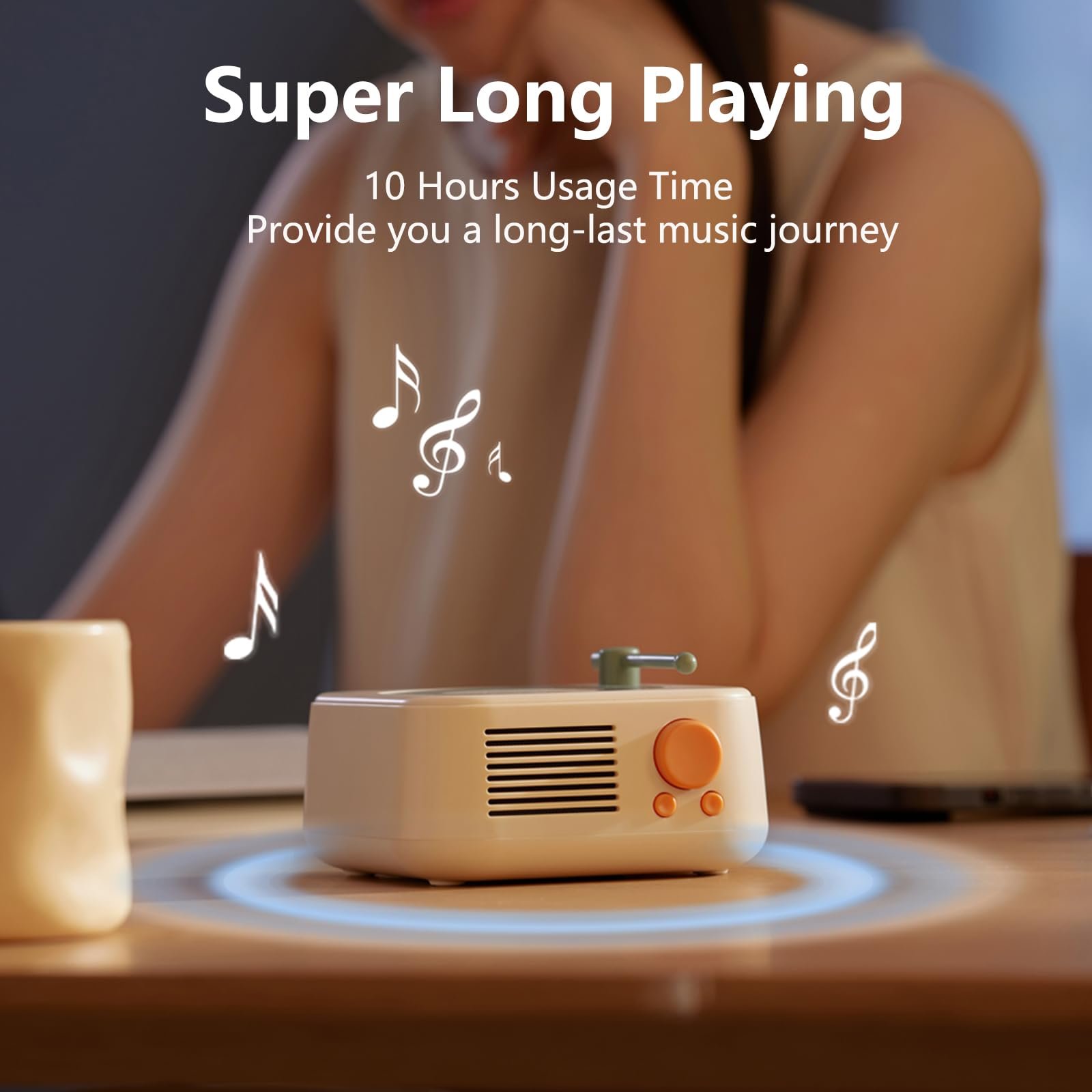 SHKL Wholesale Portable Wireless Speaker Gramophone Old Fashion Portable Classic Music Studio Smart Decoration Party Outdoor