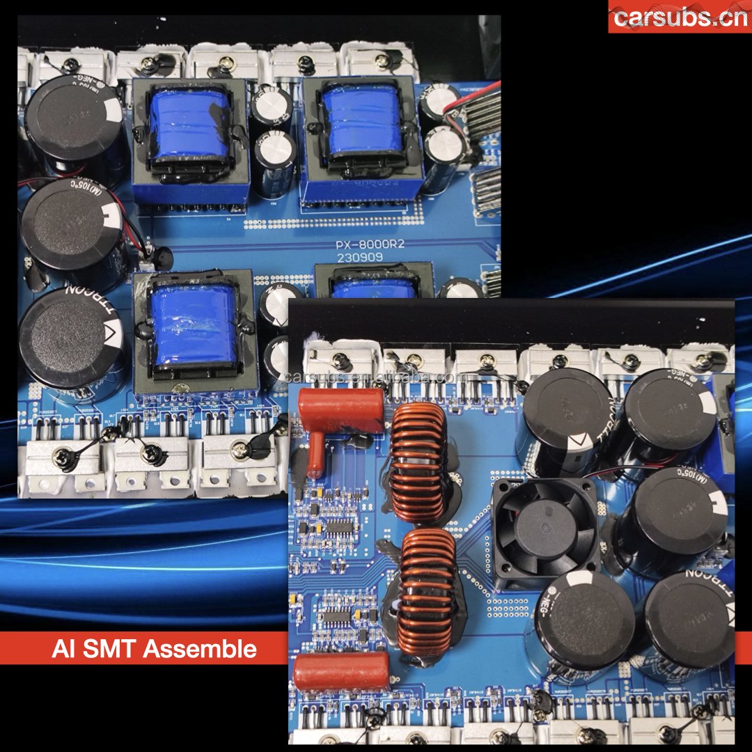 RMS 8000W Brazilian Style Car Subwoofer Amplifier Full Range 1ohm Strong Bass Peak 16000W Monoblock Car SPL Amplifier Class D
