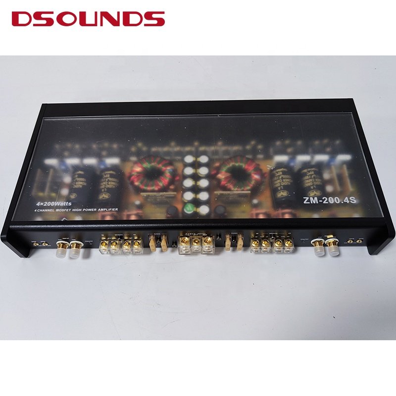 HIFI Style Car Amplifier 200Wx4CH Car Audio Amplifier for Various Types of Car Speakers with Top Quality
