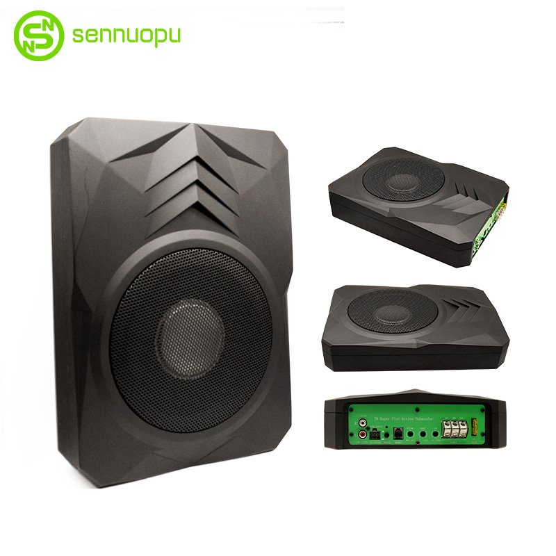 Sennuopu Hot Sale Auto Electronics Car Subwoofer Speaker Underseat Subwoofer with Aluminum Box
