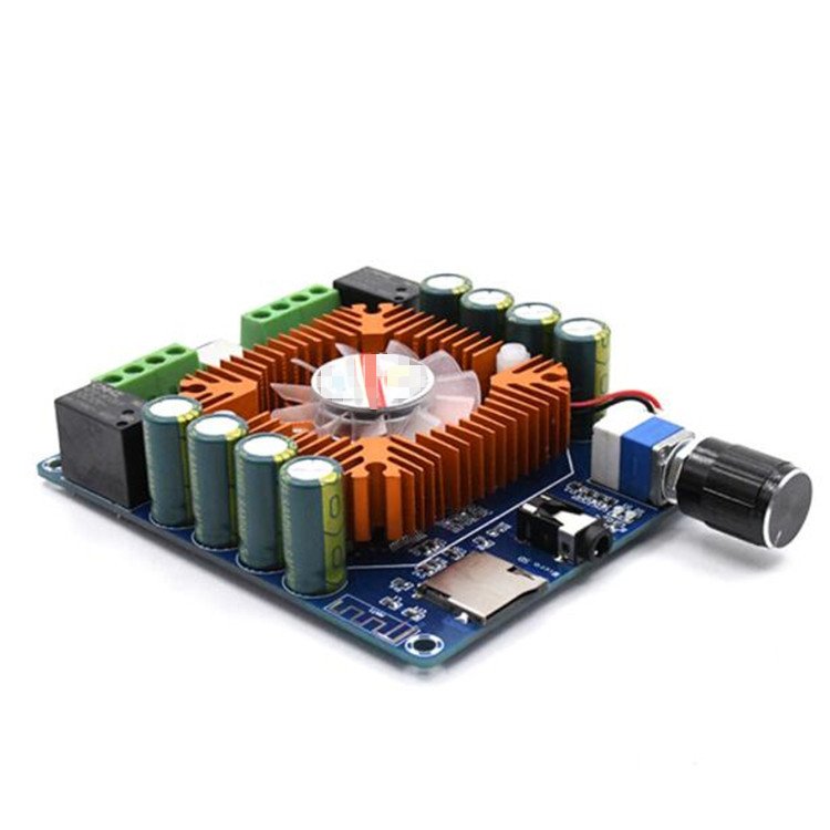 XH-A393 Car Audio Wireless Digital Power Amplifier Board 50W*4 TF Card +AUX+ Wireless Three Input TDA7388 Audio Amplifier Board